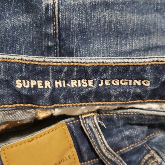 LADIES AMERICAN EAGLE SZ 6 SUPER HI RISE JEGGING - Picture 4 of 11